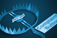 A bear trap as a complaint button